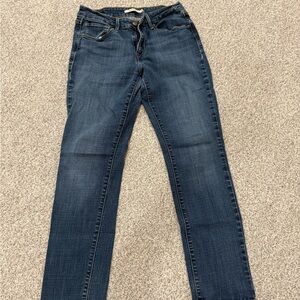Levi's Dark Blue Straight Leg Women's Pants
